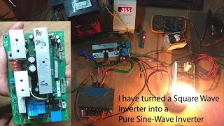 I have turned a Square Wave Inverter into a Pure Sine Wave Inverter