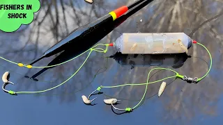 Amazing fishing montage with homemade grub feeder for fishing