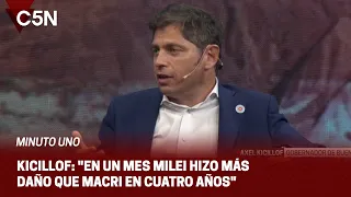 AXEL KICILLOF habló con GUSTAVO SYLVESTRE en MINUTO UNO | ENTREVISTA COMPLETA