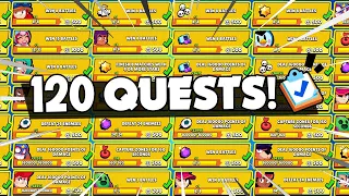 COMPLETE 120 QUESTS NONSTOP! ✅ 31290 TOKENS! MEGA LUCKY Box Opening! 🎁 Brawl Stars