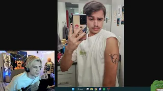 A Juicer got xQc's signature as a tattoo