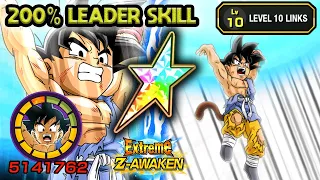 200% LEADER SKILL! 100% EZA GT SPIRIT BOMB GOKU LEVEL 10 LINKS! Dragon Ball Z Dokkan Battle