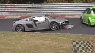 HARD CRASH Audi R8 Nordschleife Nürburgring 15.10.2016 Touristenfahrten