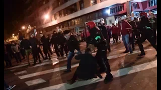 Video of the rioting with Spartak Moscow fans in Bilbao | 22/02/2018
