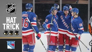 Jimmy Vesey leads Rangers' attack with hat trick