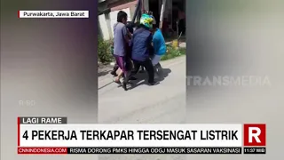 4 Pekerja Tekapar Tersengat Listrik | REDAKSI SIANG (19/03/21)