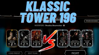 Fatal Tower Klassic 196 with weak team! MK Mobile