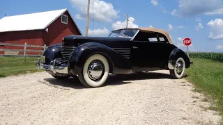 Driving Dad’s Car ! 1936 Cord 810 Phaeton in Black & Ride on My Car Story with Lou Costabile