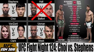 UFC Fight Night 124: Jeremy Stephens vs. Doohoi Choi Predictions