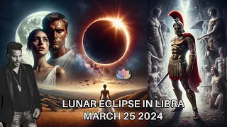 The Leo King Full Moon Lunar Eclipse in Libra March 25 2024 Astrology/Tarot Horoscope All Signs