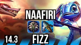 NAAFIRI vs FIZZ (MID) | 6 solo kills, 14/2/4, Legendary | BR Master | 14.3