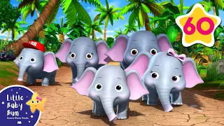 5 Elephants Having A Wash! | Little Baby Bum | Animals for Kids | Animal Cartoons