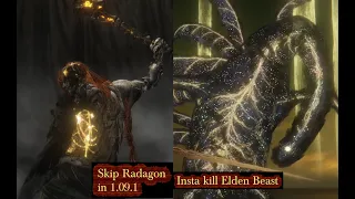 Elden Ring: Skip Radagon, Insta kill Elden Beast (BackStep Swap Glitch in 1.09.1)