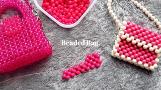 Tutorial Dasar Membuat Tas Manik (cara paling mudah) | DIY Beaded Bag | How To Make Beaded Bag