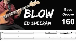 BLOW (Ed Sheeran ft. Bruno Mars & Chris Stapleton) Bass Groove Cover with Score & Tab Lesson