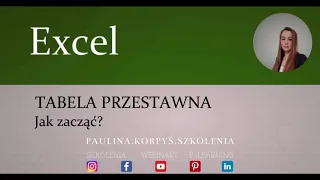 Excel - Tabela przestawna - jak zacząć?