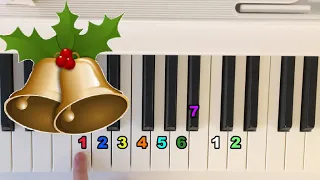 Как играть🔔Jingle bells на пианино🎄🎹