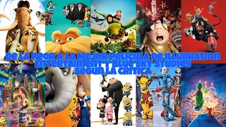 De la Peor a la Mejor Pelicula de Blue Sky Studios y Illumination Entertainment segun la Critica.