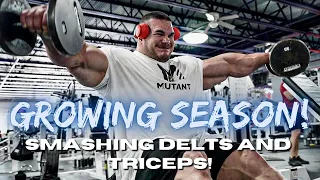 Nick Walker | HEAVY SHOULDER PRESS! | BIG DELTS AND TRICEPS WORKOUT! | ROAD TO OLYMPIA 2022!