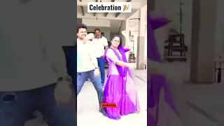 Chandrabose wife Celebrating For winning Oscar award with Dance 💃 #shorts #chandrabose #wife #rrr