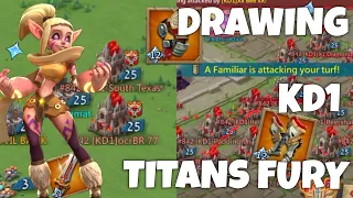 DRAWING KD1 TITANS TO FURY! - NALAIN ABBAS DRAWS OUT KD1 TO WAR IN A 4WAY KVK - Lords Mobile