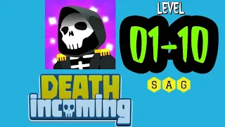 Death Incoming! level 1 2 3 4 5 6 7 8 9 10 answers gameplay