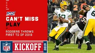 Aaron Rodgers Throws First TD of 2019 Season