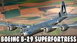 Boeing B-29 Superfortress 'Fifi' - Landing at Oshkosh - Cockpit view and Navigator's window view