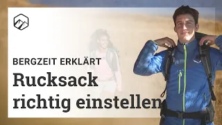 Trekkingrucksack & Rucksack richtig einstellen | Bergzeit