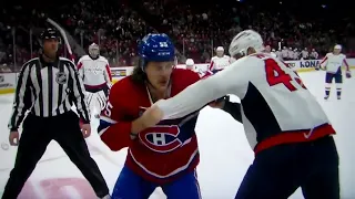 NHL hockey fight - Michael Pezzetta(Canadiens) vs. Tom Wilson(Capitals)