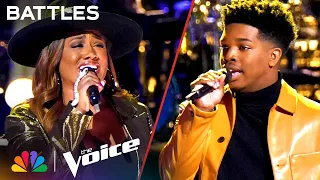 Jerome Godwin III vs. Talia Smith on Sam Smith's "Like I Can" | The Voice Battles | NBC