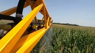 Spraying Fungicide at 16 MPH With A Hagie STS 12, Tearing Down a Corn Crib & New Paddle Sweep S4 E16