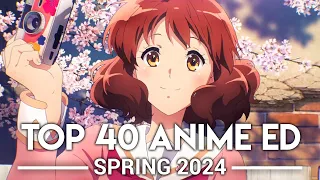 My Top 40 Anime Endings - Spring 2024