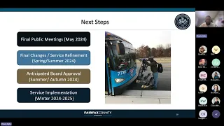 May 16, 2024, Public Meeting: Fairfax Connector Dec. 2024 Proposed Service Changes and Fare Increase