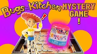 Toy Story 4 & Aladdin Bugs in The Kitchen Mystery Reveal Game! W/ Jessie & Princess Jasmine