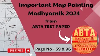 madhyamik 2024 geography map from abta test paper || abta test paper 2024 class 10 geography ||