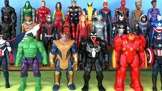 27 Action Figures Marvel Avengers and 2 New Black Panther Wakanda Forever 2 : Hulk, Iron Man, Thor