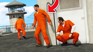 פרנקלין טרוור ומייקל בורחים מהכלא בGTA V! (הבריחה מהכלא #2)