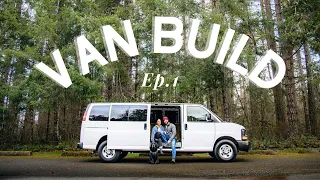 CHEVY EXPRESS VAN BUILD | Preparation, Insulation, Subfloor | Ep. 1