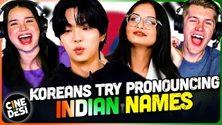 Koreans Try To Pronounce Hardest Indian Names REACTION! | Ghost9 | Awesome world 어썸월드