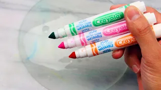 Slime Coloring with Crayola Markers, Pigment, & Glitter! Most Satisfying Slime ASMR Video #13!