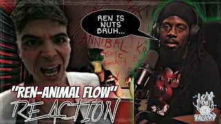 THIS MAN IS MAD LOL..| REN-ANIMAL FLOW (OFFICIAL MUSIC VIDEO) REACTION| #thepausefactory