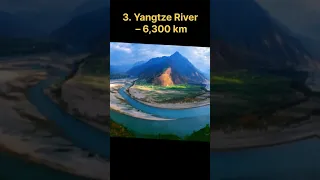 Top 5 largest rivers in the world #shorts #viral #facts #top5