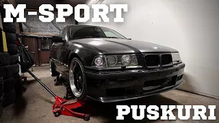 E36 325i DAILY DRIVER PROJEKTI PART 3: M-SPORT PUSKURIN ASENNUS