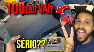 PS3 BARATO SUPER NINTENDO E VÁRIOS GAMES E RELÍQUIAS NA FEIRA DO ROLO CAÇADA GAMER