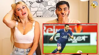 FIRST TIME REACTING TO LIONEL MESSI OMG😱...Lionel Messi - 15 Times He Did The Impossible! 🔥