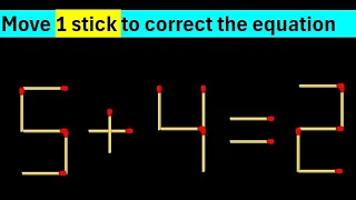 10 Matchstick Puzzles with Answers Improve your IQ - Part 9