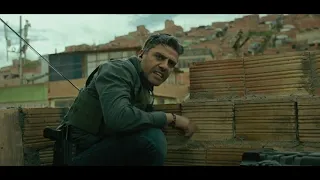 Triple Frontier movie fight scene entry HD