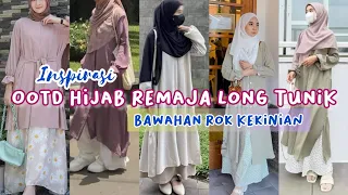 Long Tunik bawahan Rok Kekinian ocok untuk Bukber, Ngabuburit Ramadhan