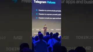 Pavel Durov at Token 2049 #shorts #telegram #toncoin #криптовалюта #crypto